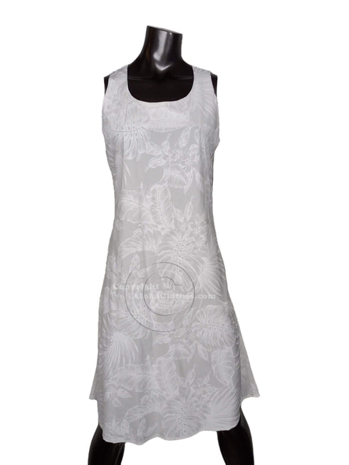 Midnight Garden Women's Short Tank Flared Hawaiian Dress